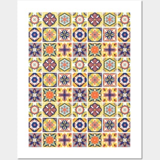 Azulejo #14- vector Portuguese Moorish pattern Posters and Art